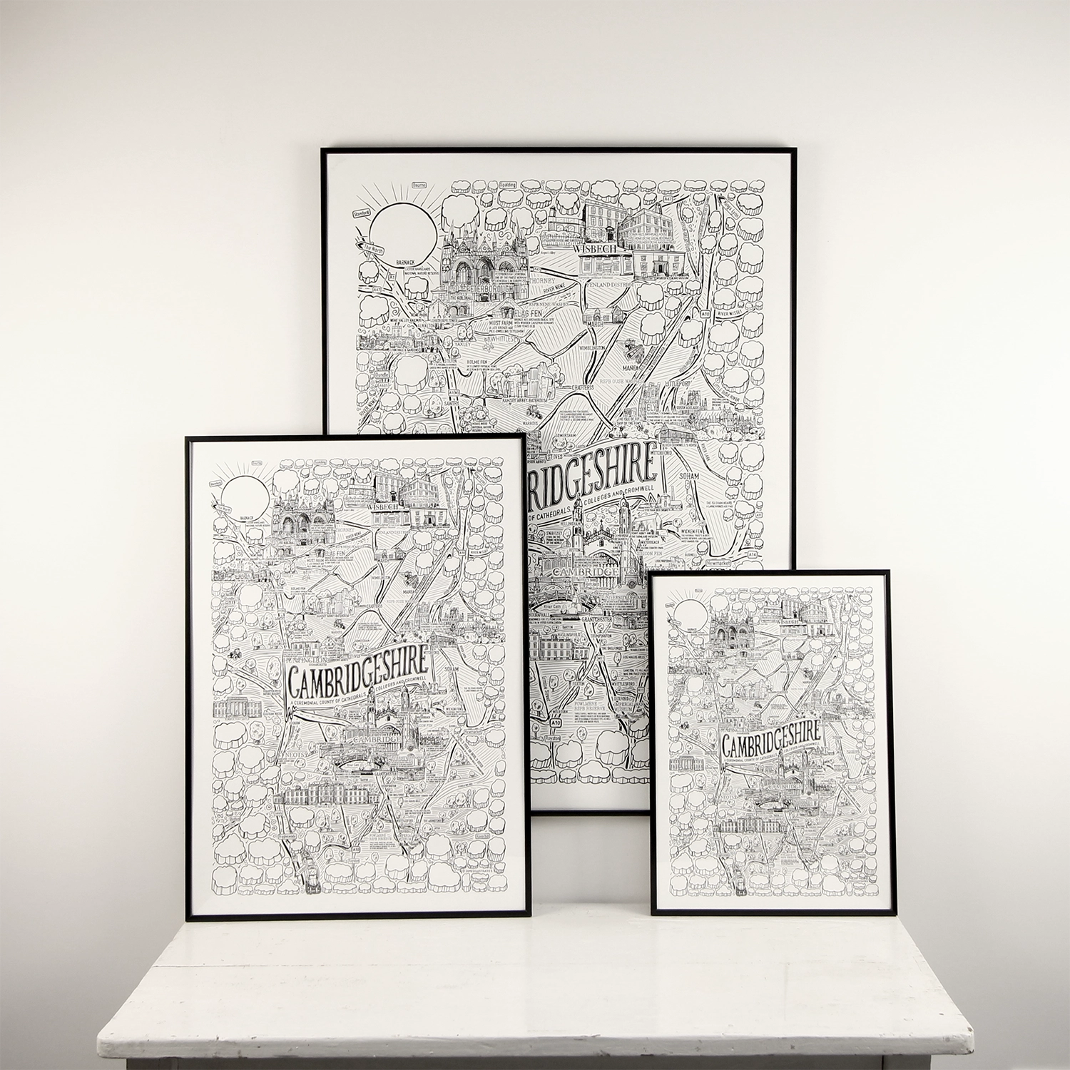 Cambridgeshire wall art