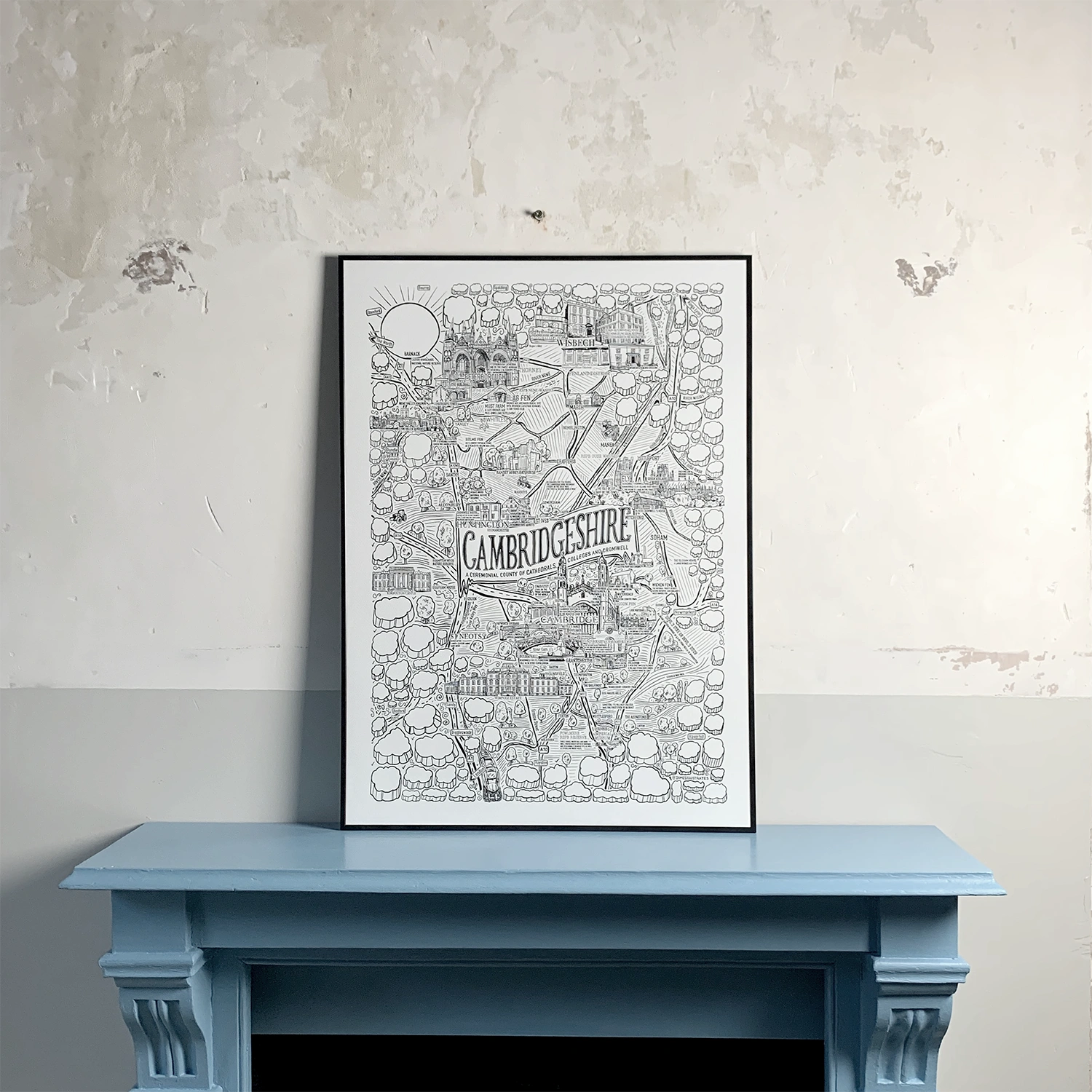 Cambridgeshire wall art