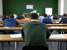 Un homme passe son TEF ou TCF pour immigrer au Canada