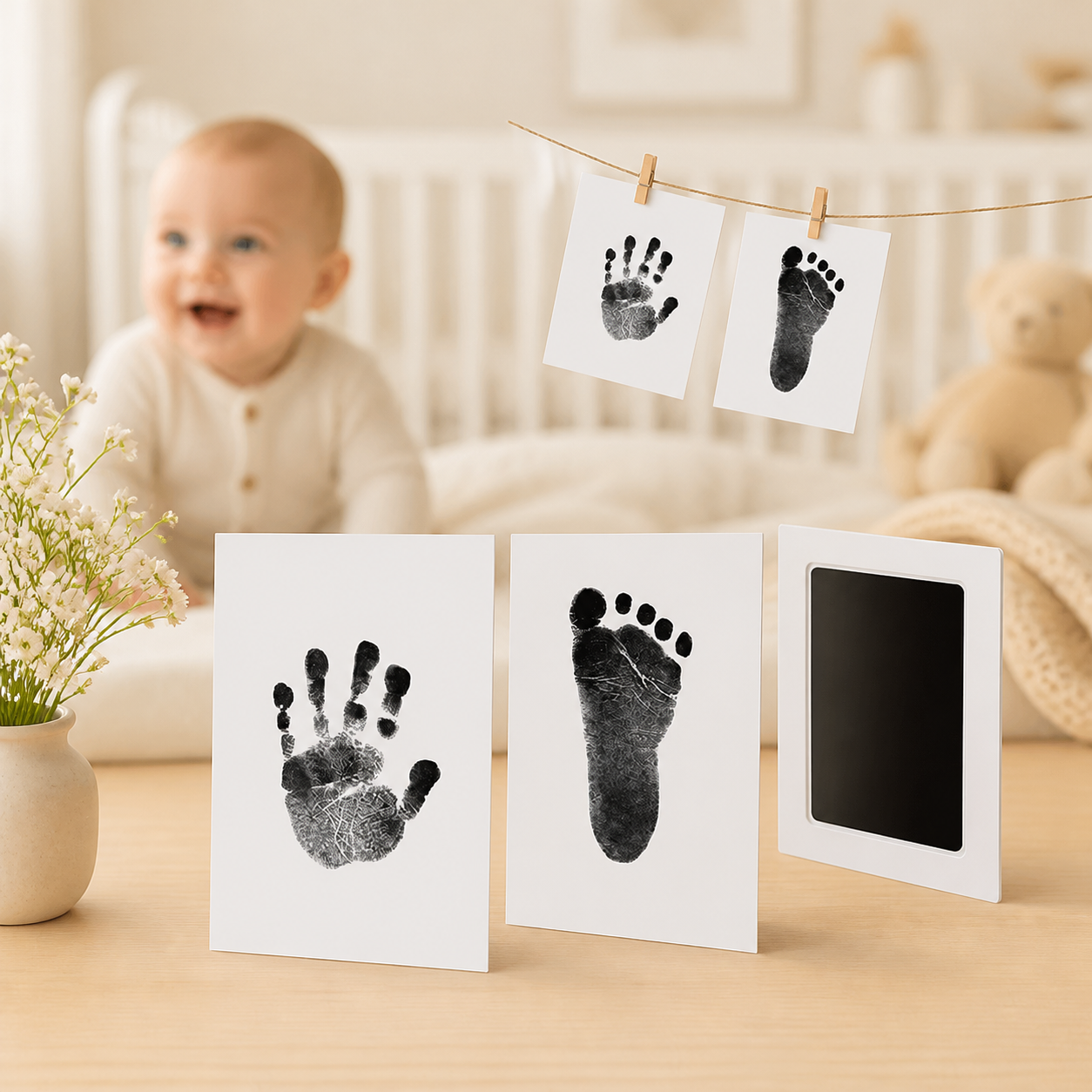 Baby Care Non-Toxic Handprint Footprint Imprint Kit
