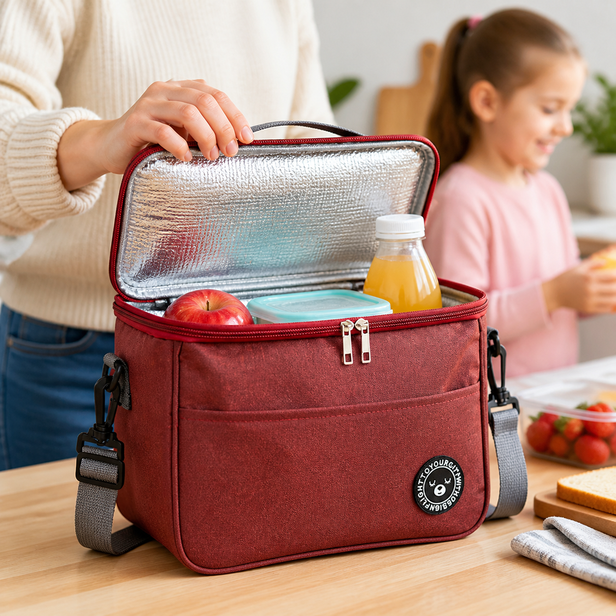 Insulated Lunch Bag Waterproof Large Capacity Thermal Food
