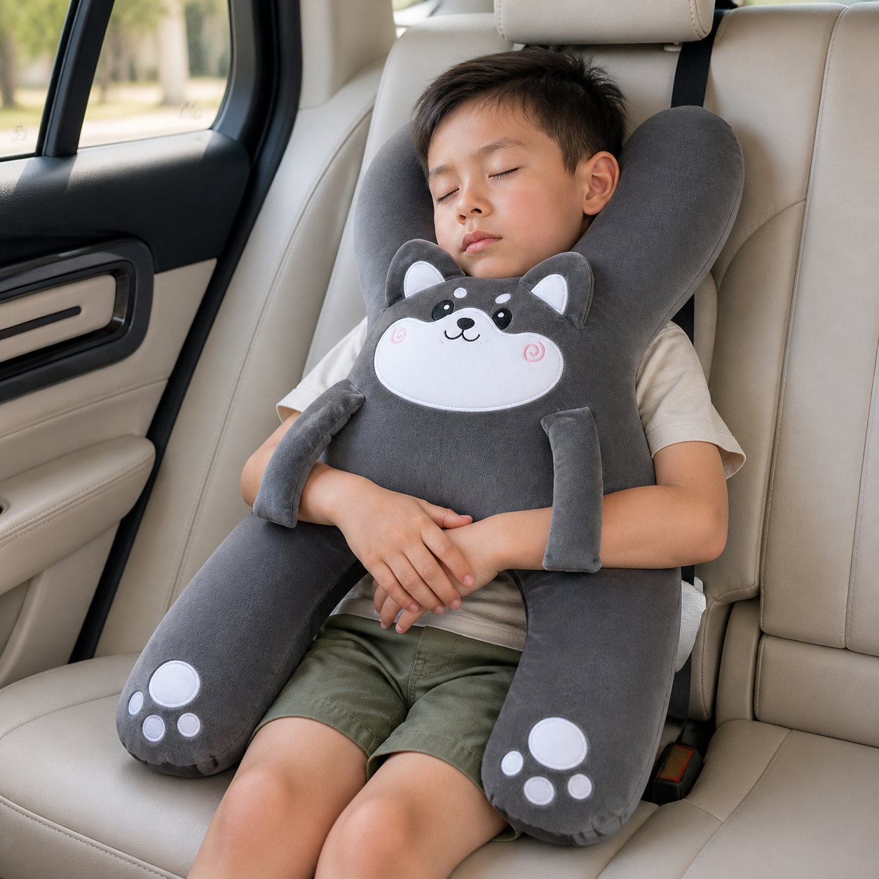 Car Neck Pillow Seat Belt Safety Sleep Kids