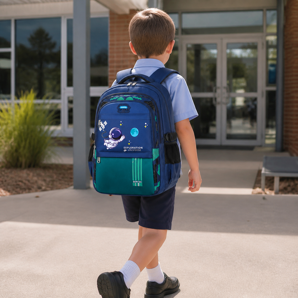 Kids Backpack School Bags Astronaut Waterproof