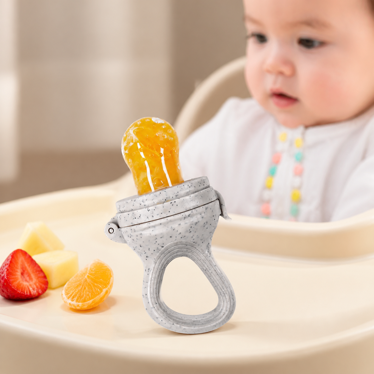 Baby Fruit Feeder Food Freezer Tray Set Silicone