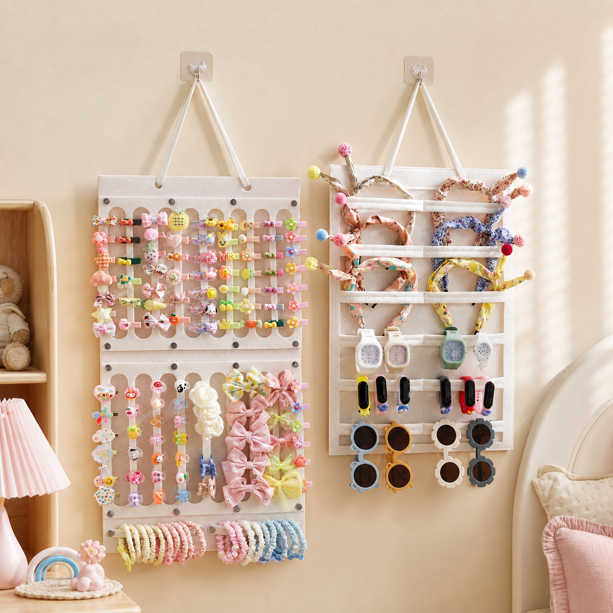 Hair Accessories Hanging Storage Organizer Wall Decoration