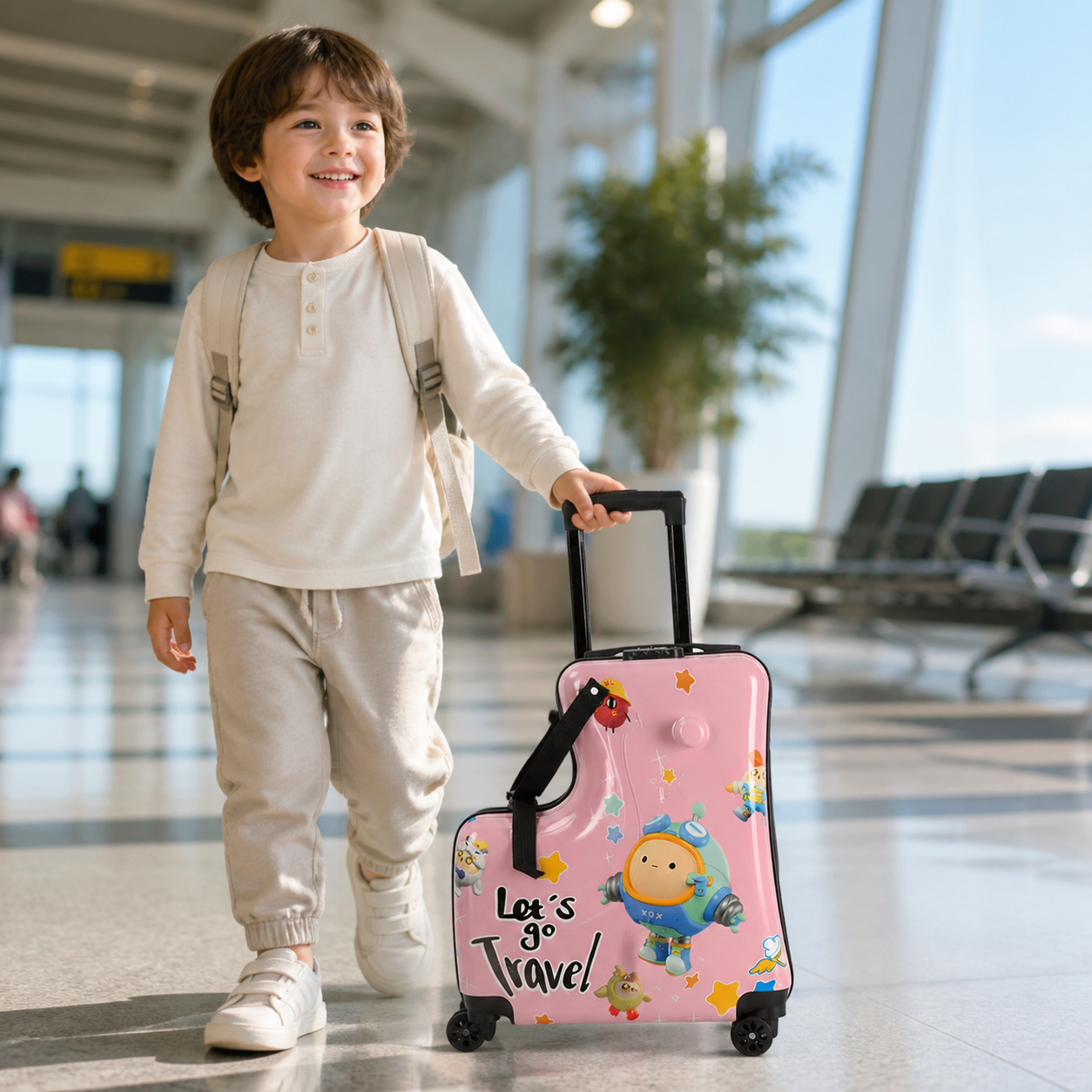 Cartoon Ride-On Suitcase Inch - Kids TSA Lock