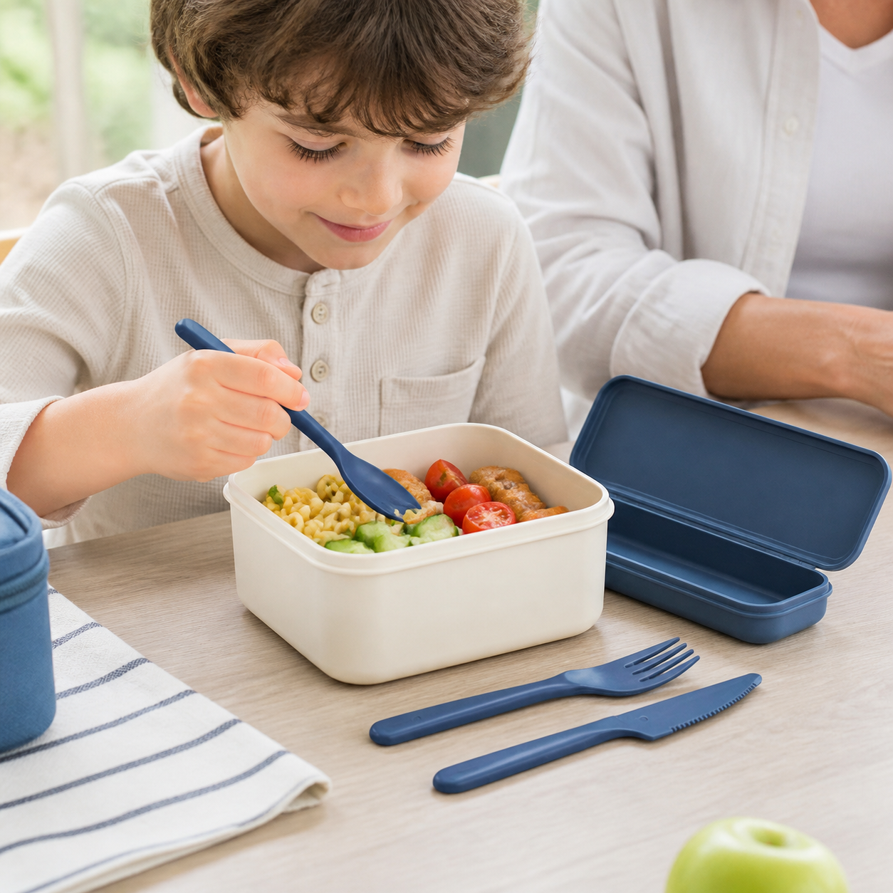3in1 Portable Cutlery Set Reusable Home Travel Utensil