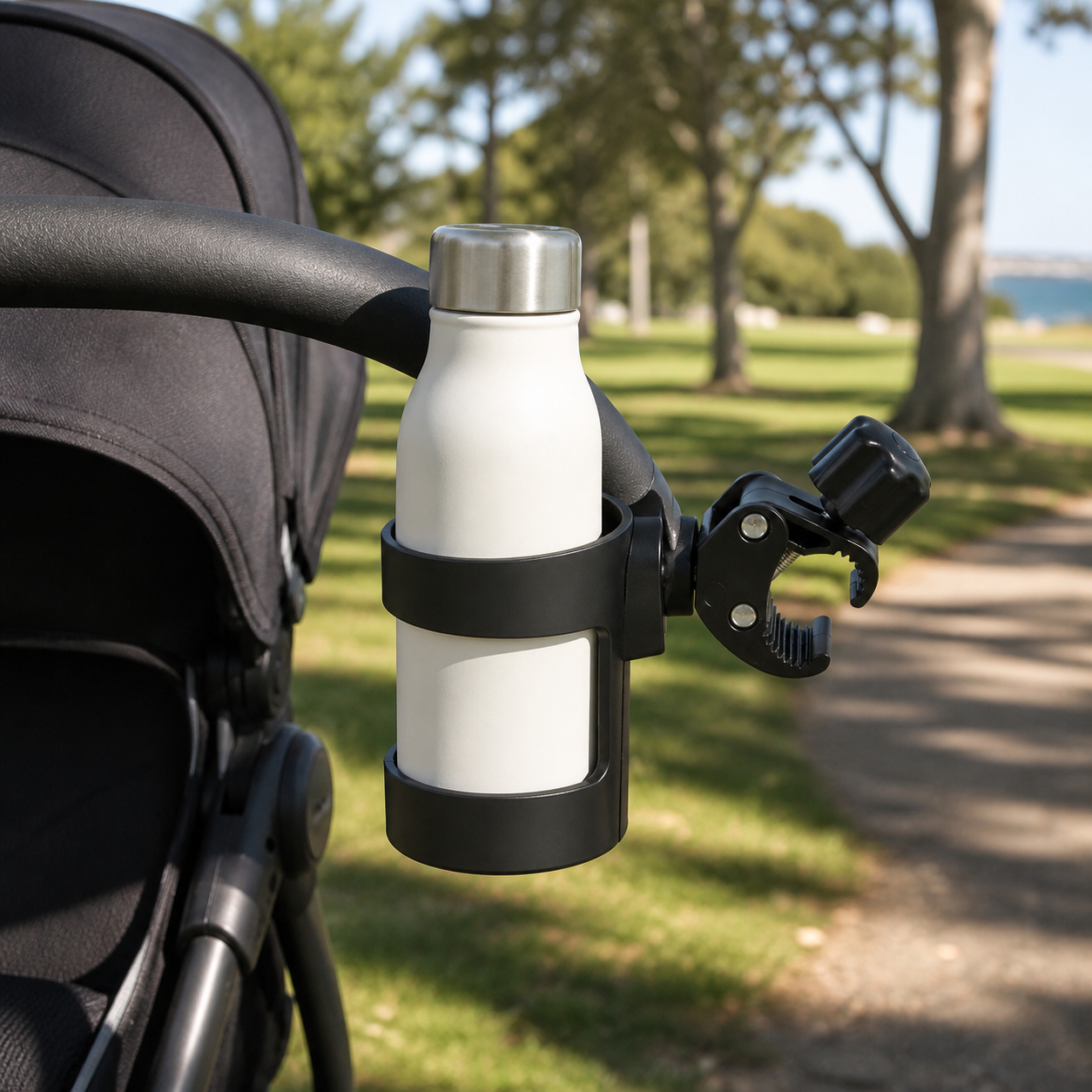 Universal Pram Cup Holder Adjustable Milk Bottle Coffee