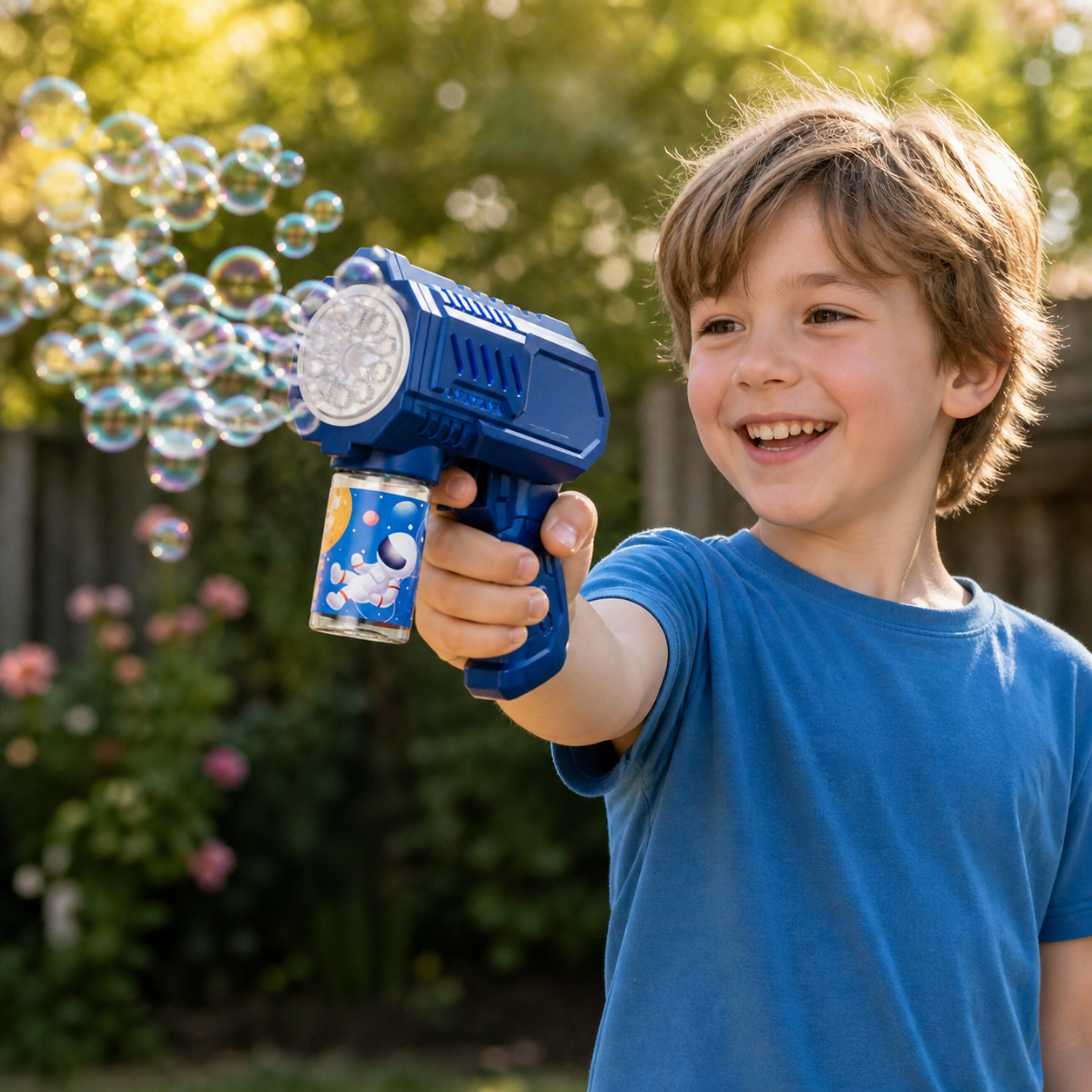 Fully Automatic Bubble Gun Rocket Bubbles Machine Blower