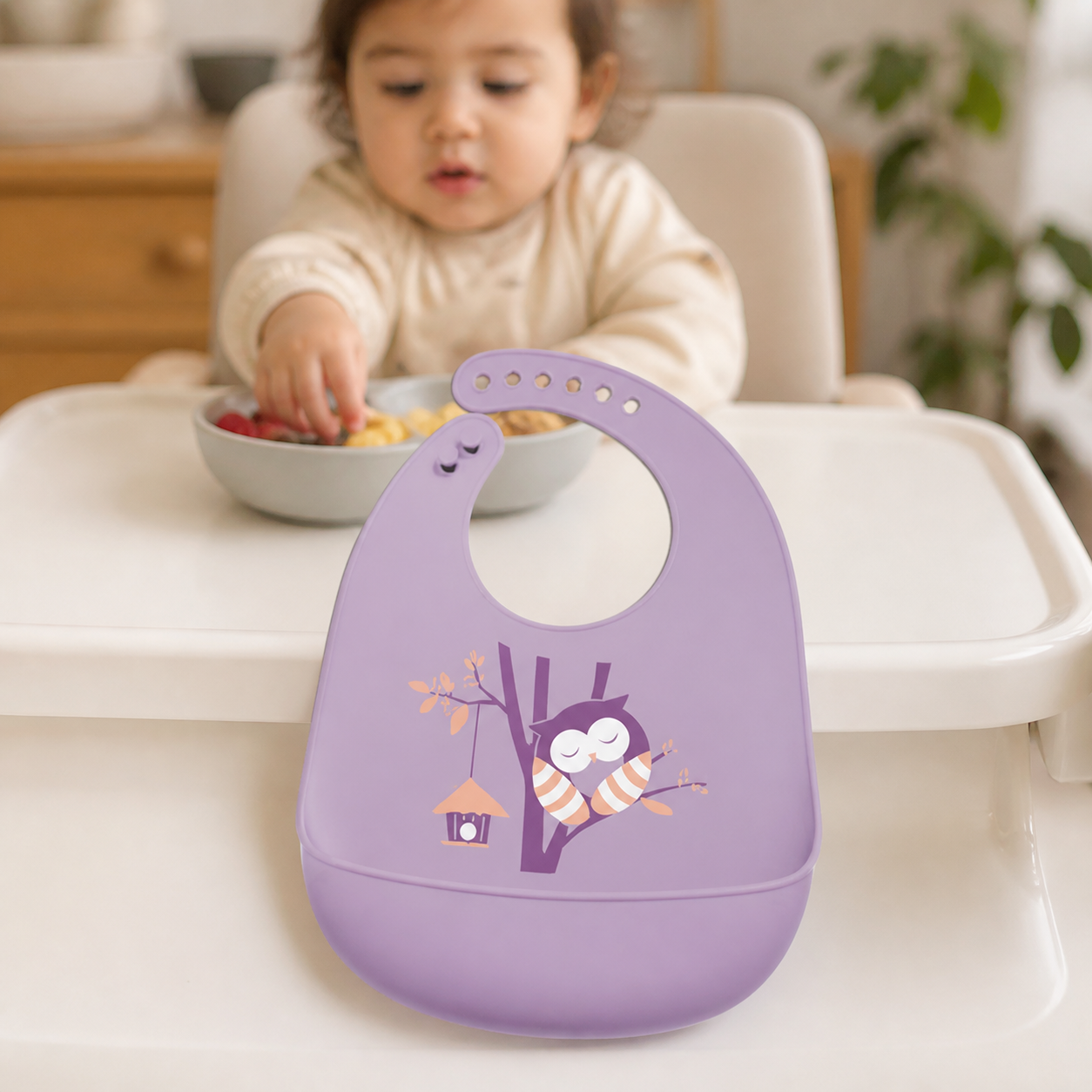 Silicone Bib Baby Feeding Stuff Waterproof Bibs Solid
