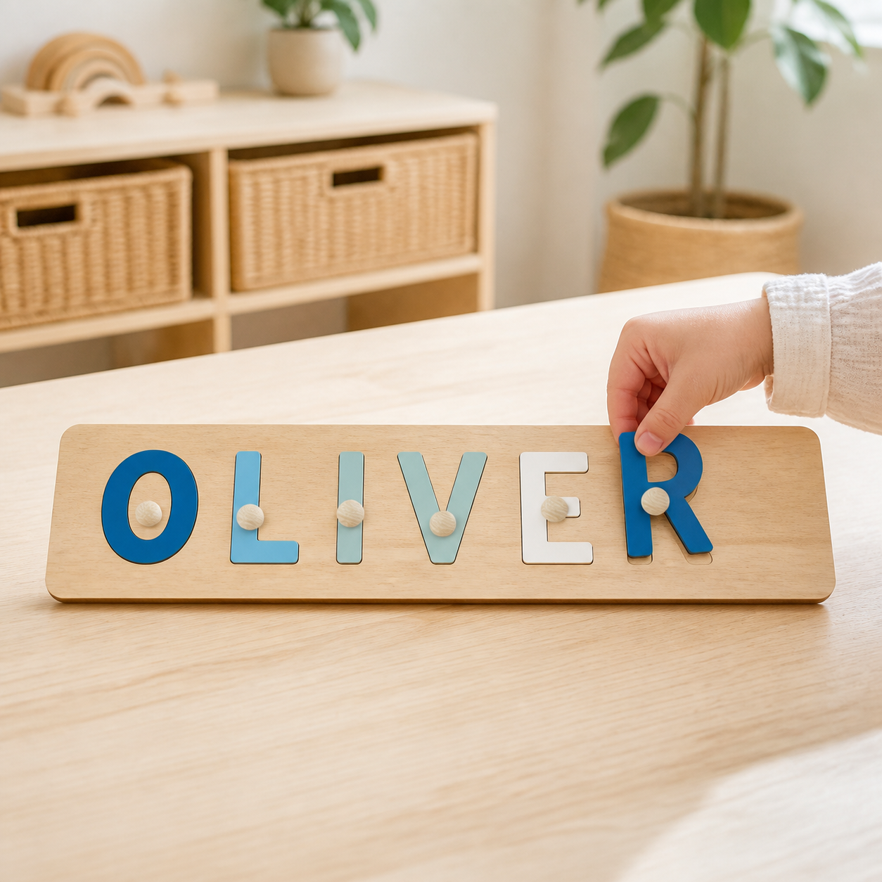 Custom Name Puzzle Kids Personalized Customized Wooden