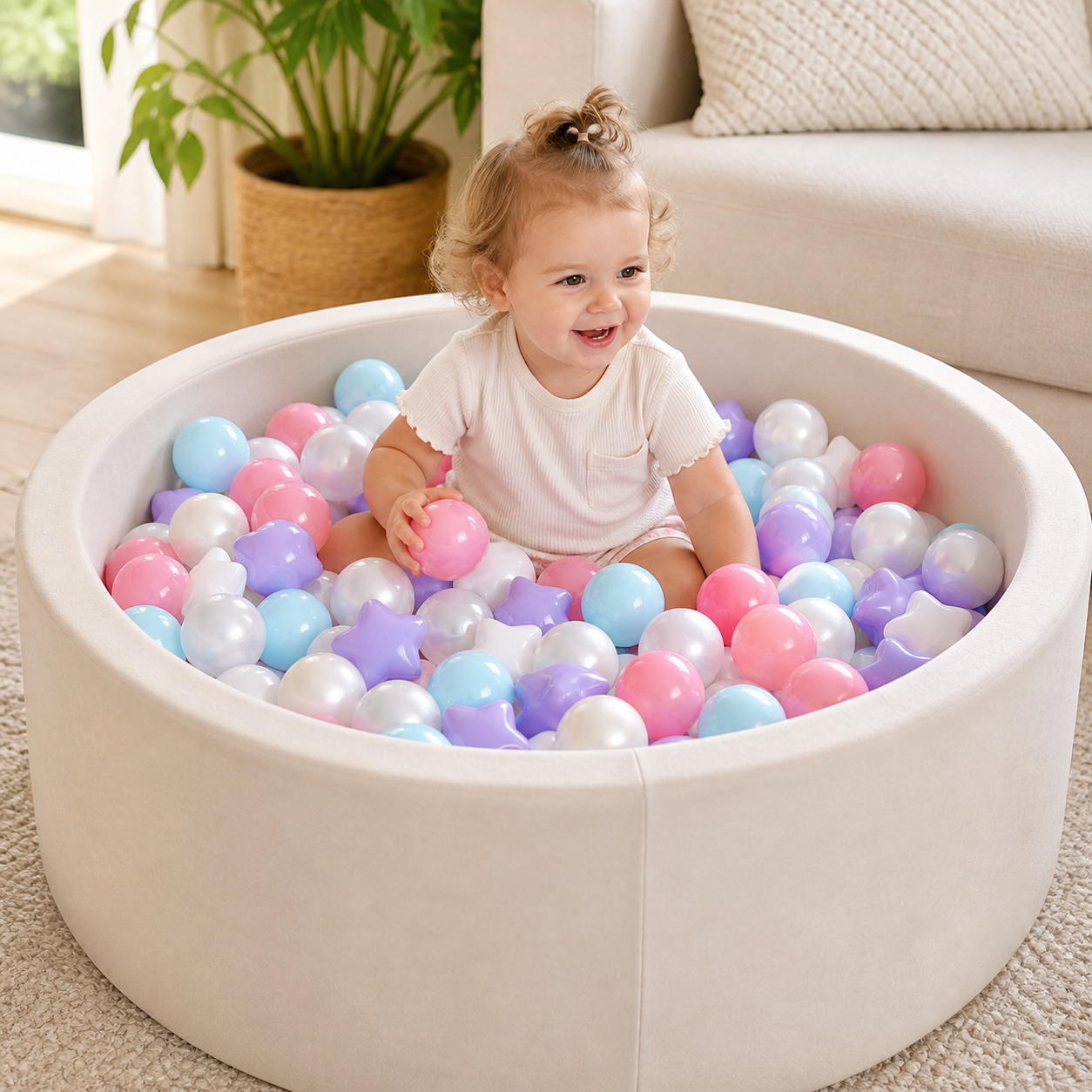 Bpa Free Non-Toxic Plastic Ball Pit Balls Round