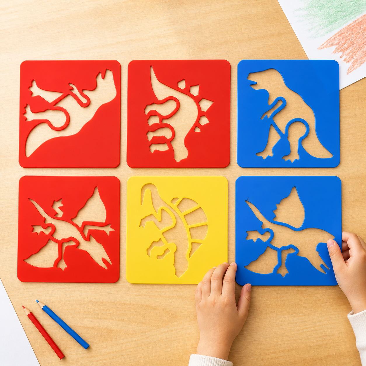 Plastic Drawing Templates Reusable Creative Tracing Boards