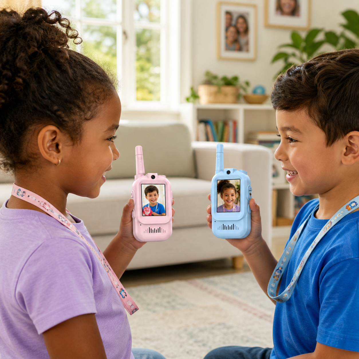 Video Walkie Talkies Mini Radio Rechargeable Highdefinition