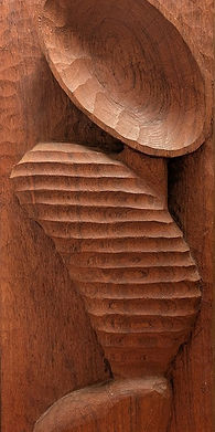 Detail of a woodcarving on the office wall at Cascade Relationship Therapy, Columbia SC