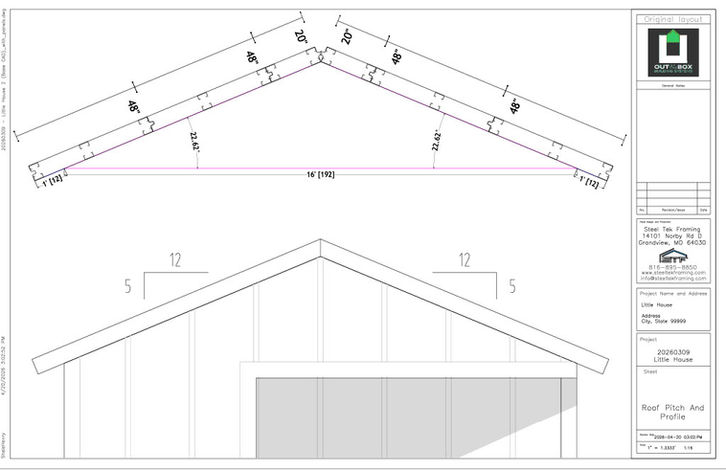 Roof Panel Profile