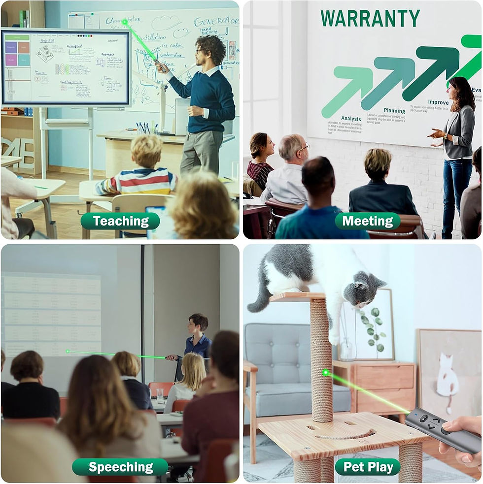 Miniatura: Presentador Remoto Verde Puntero Powerpoint Pantallas Tv