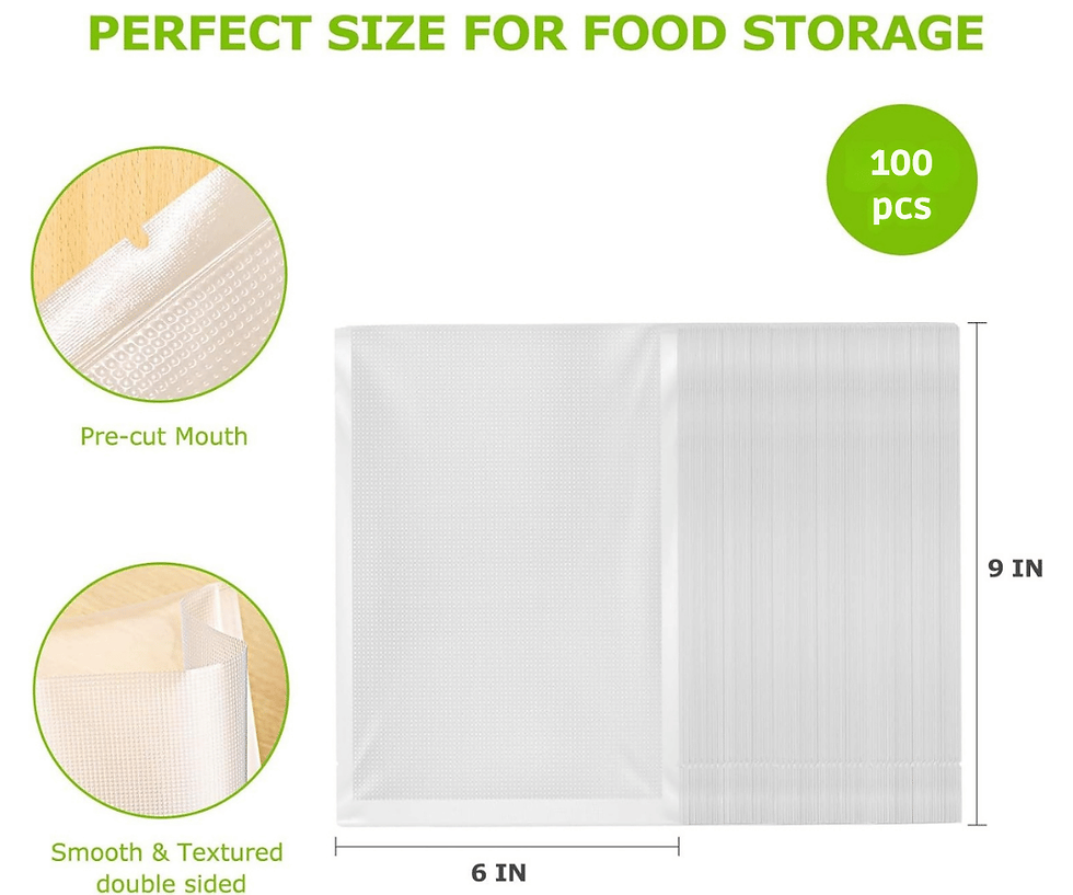 Miniatura: Bolsa Para Empacar Al Vacío Texturizada 100un 23x15