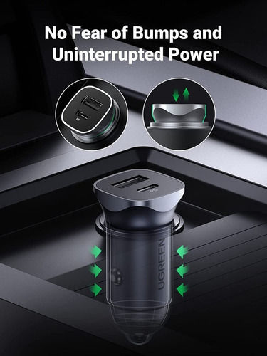 Miniatura: Cargador Carro Usb Tipo C Qc 3.0 Carga Rapida iPhone, Xiaomi