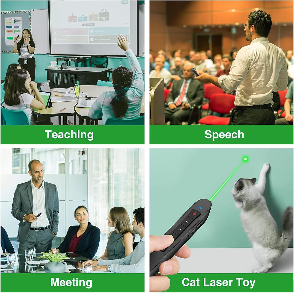 Miniatura: Presentador Remoto Verde Puntero Powerpoint Pantallas Tv