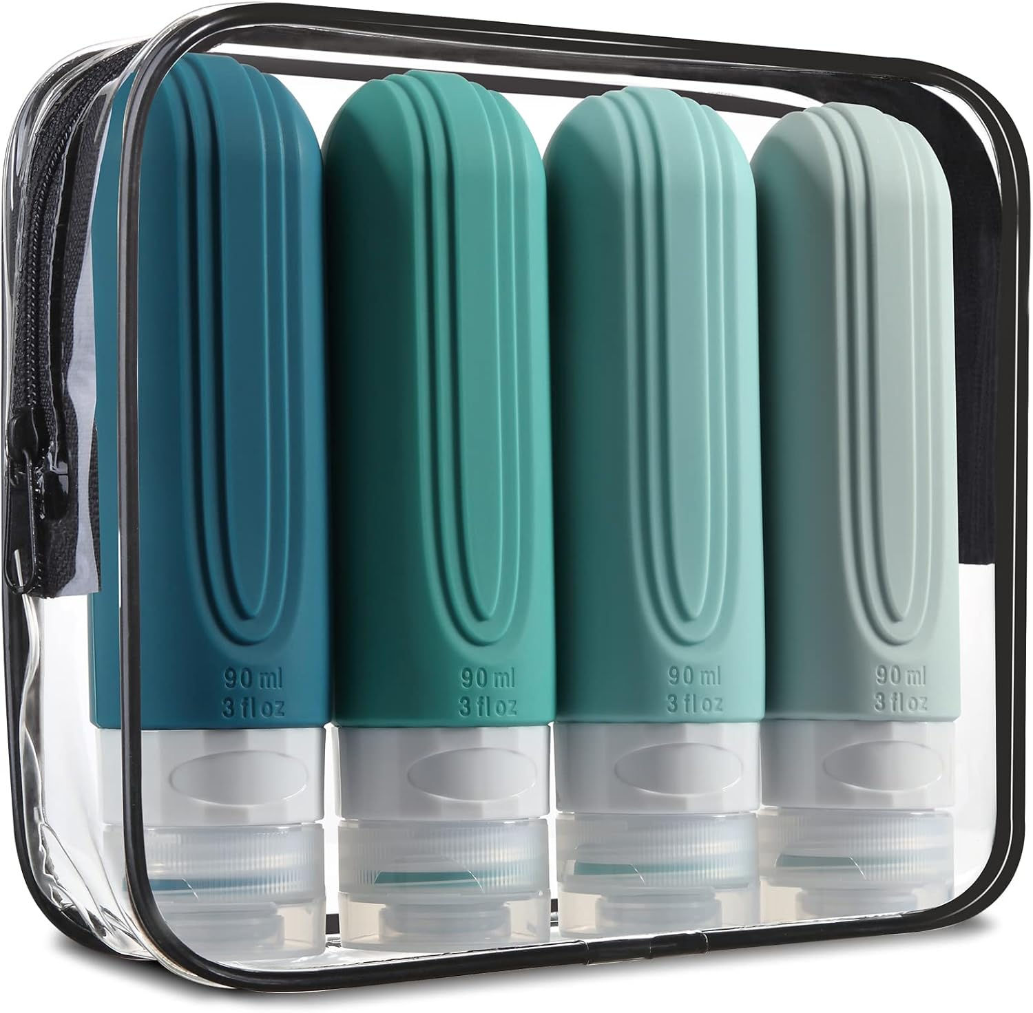 Kit Botellas Silicona Viajes