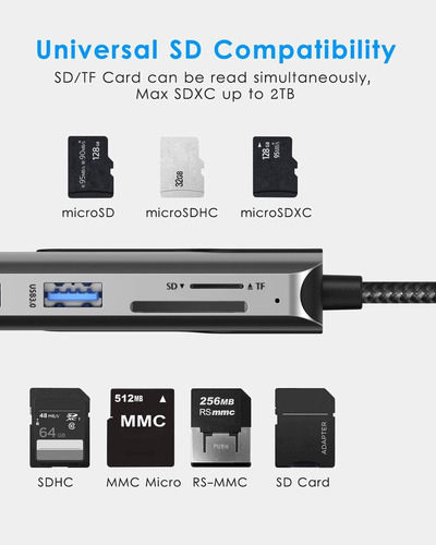 Miniatura: Adaptador Usb C A Hdmi  Ethernet Usb Macbook Windows