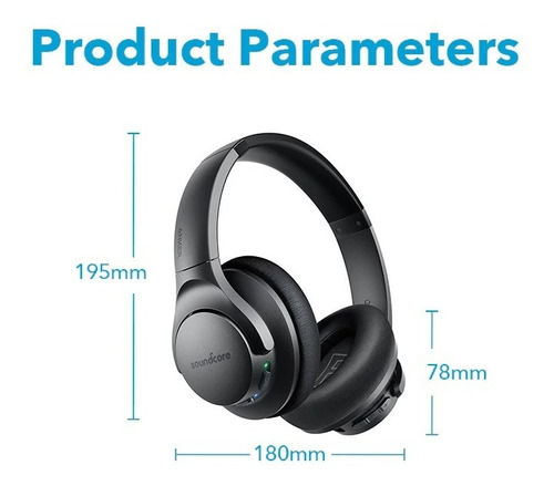 Miniatura: Auriculares Anker Soundcore Life Q20 40 Horas Model Bose 