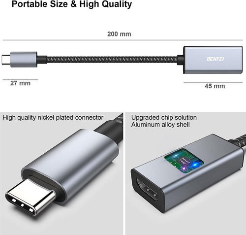 Miniatura: Adaptador Multipuerto 3 En 1 Tipo C Usb A Hdmi