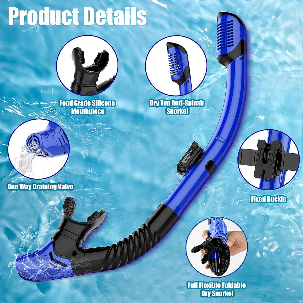 Miniatura: Snorkel Mascara De Buceo Snorkel Vidrio Templado Ajustable