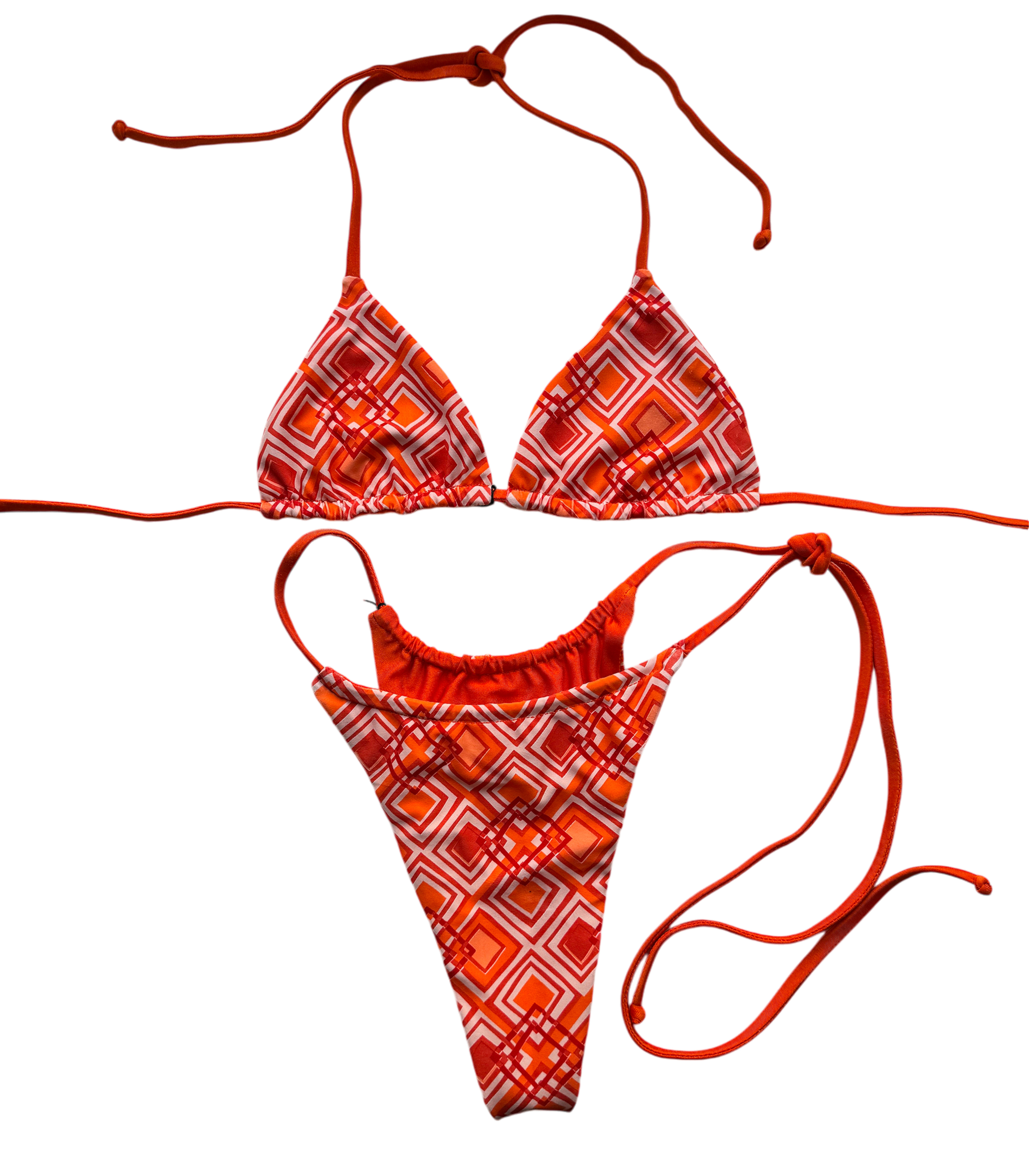 LINA SET - ORANGE x 70's DIAMOND