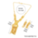 Thumbnail: 2 Sets - 24K Gold Plated Earrings & Necklace - African Sets