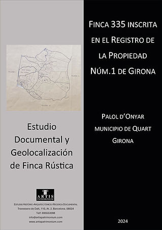 Estudis històrics i arquitectònics edificis catalogats. Edificis històrics. Estudis històrics finques catalogades.