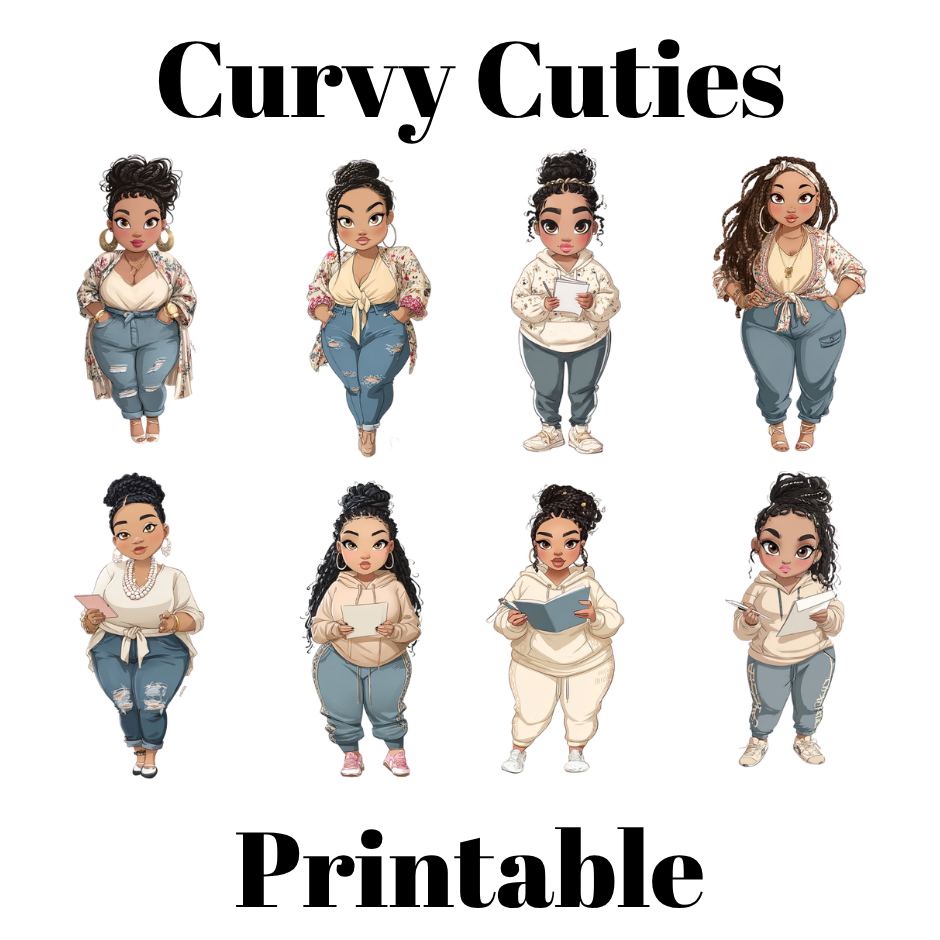 Printable Curvy Cuties - 06