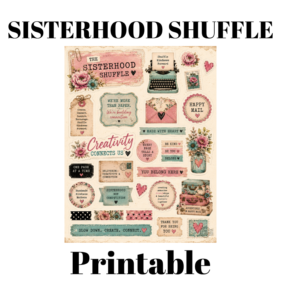 Printable 💌 Sisterhood Shuffle Sticker Sheet 💌
