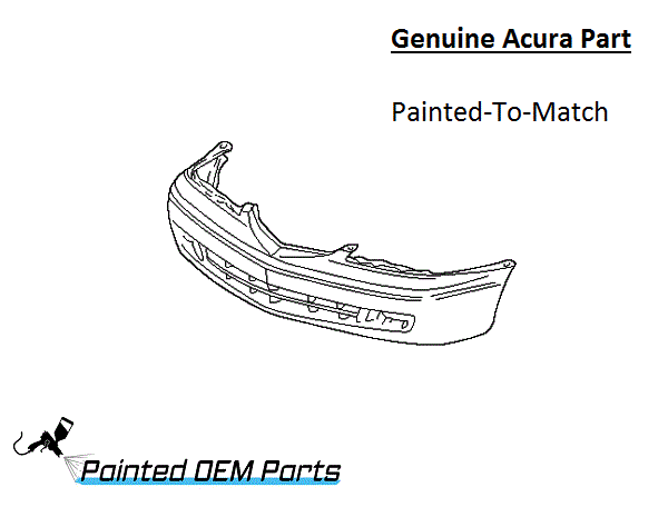 Painted 2001-2003 Acura CL Front Bumper Cover | ​Genuine OEM