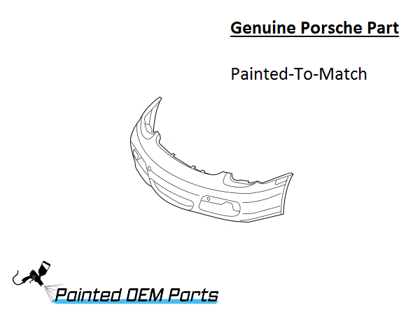 Painted 2006-2008 Porsche Cayman Front Bumper Cover | Genuine OEM