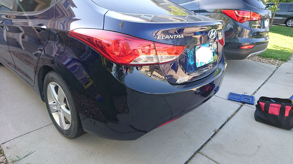 Thumbnail: Painted 2007-2010 Hyundai Elantra Sedan Rear Bumper Cover | OE Replacement