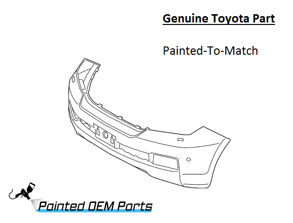 Painted 2008-2011 Toyota Land Cruiser Front Bumper Cover | Genuine OEM