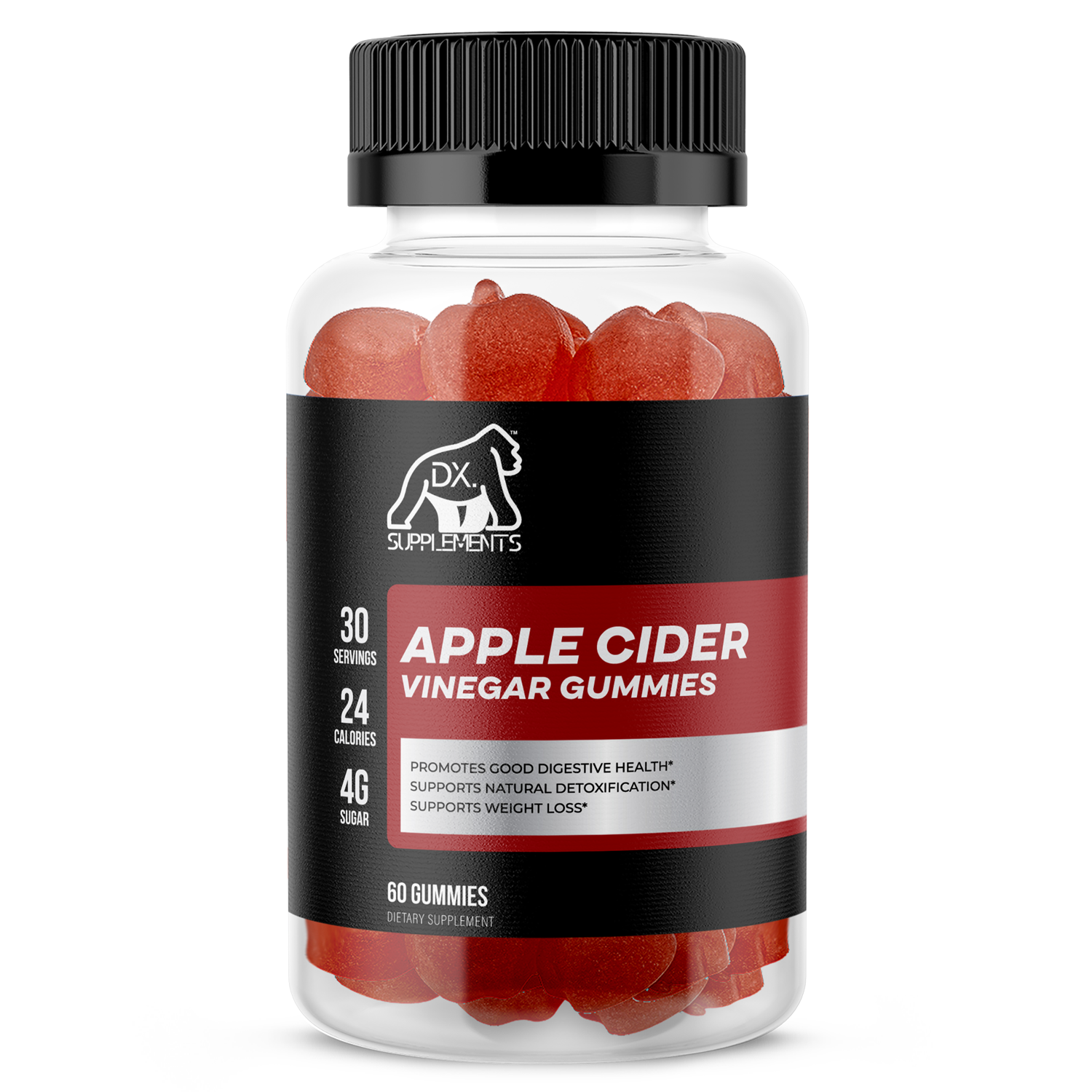 APPLE CIDER VINEGAR GUMMIES | 30 Servings - 60 Gummies