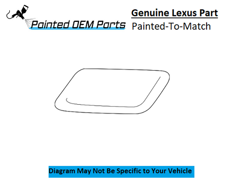 14-20 NEW LEXUS GX460 WASHER NOZZLE CAP COVER FOR HEADLIGHT WHITE LEFT 17 18 19