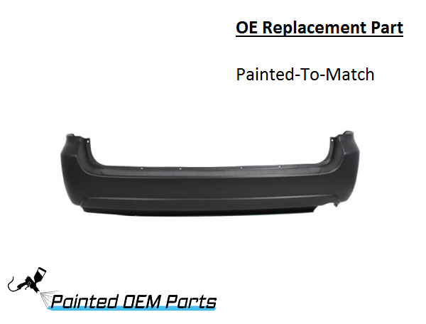 Painted 2004-2010 Toyota Sienna Rear Bumper Cover | OE Replacement