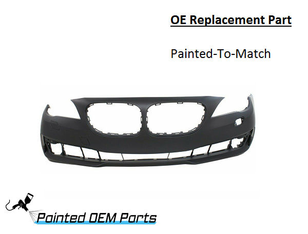 Painted 2013-2015 BMW 7 Series 740 750 760 Front Bumper Cover | OE Replacement