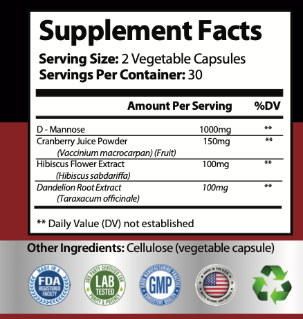 Thumbnail: D-MANNOSE VITAMINS | 30 Servings - 60 Capsules