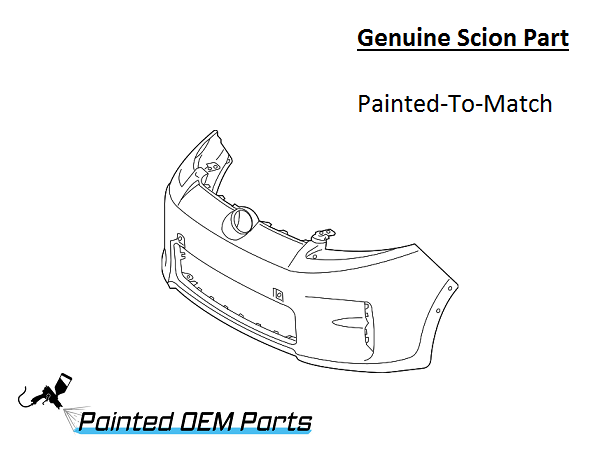 Painted 2011-2015 Scion xB Front Bumper Cover | Genuine OEM