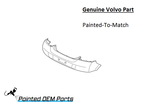 Painted 2010-2013 Volvo C30 Rear Bumper Cover | Genuine OEM
