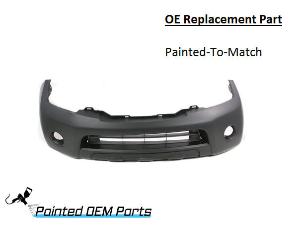 Painted 2008-2012 Nissan Pathfinder Front Bumper Cover | OE Replacement