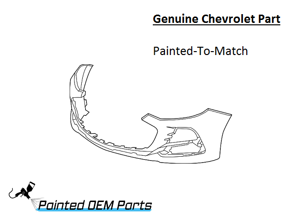 Thumbnail: Painted 2019 Chevrolet Cruze Front Bumper Cover | Genuine OEM
