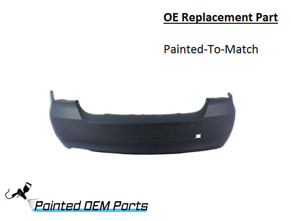 Painted 2006-2008 BMW 325 328 330 335 Sedan Rear Bumper | OE Replacement