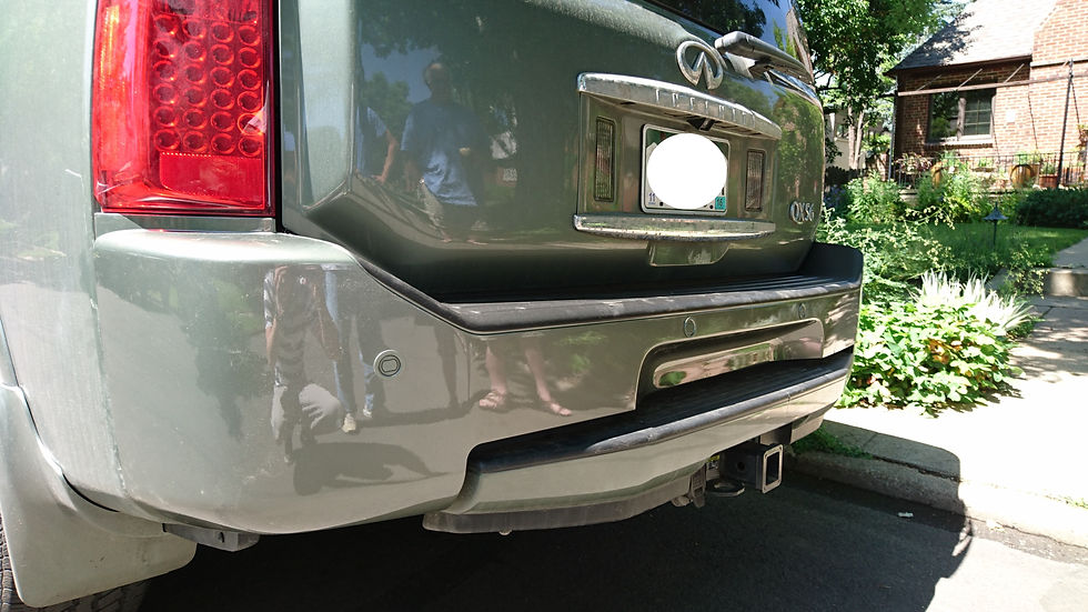 Thumbnail: Painted 2004-2010 Infiniti QX56 Rear Bumper Cover | Genuine OEM