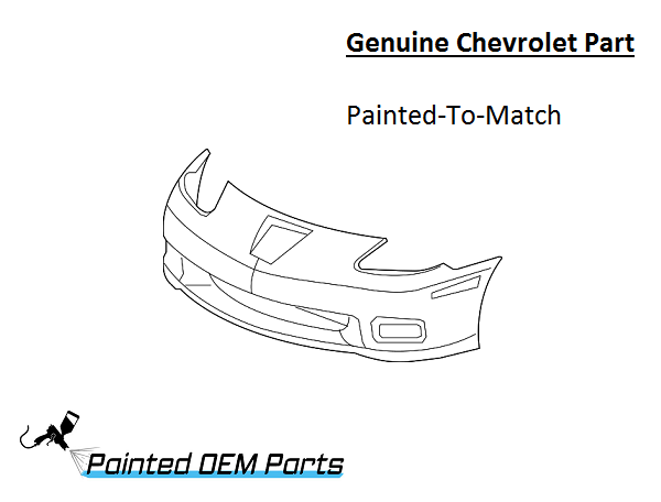 Thumbnail: Painted 2005-2013 Chevrolet Corvette Front Bumper Cover | Genuine OEM